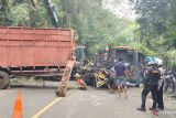 Polres Cianjur tuntaskan penanganan kecelakaan di Cugenang tewaskan satu orang