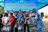 Lanud Husein Sastranegara bersama Pemkot Bandung distribusikan ratusan paket sembako