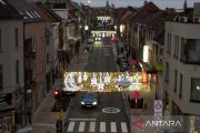 Untuk kali pertama, gemerlap lampu Ramadhan terangi jalan di Belgia