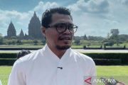 Ribuan umat Hindu laksanakan Upacara Tawur Agung Kesangga di Lapangan Wisnu Mandala Candi Prambanan