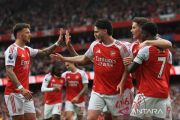 Arsenal menang tipis 1-0 atas West Ham, gol penyeimbang dianulir VAR