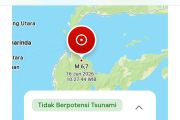 Info gempa hari ini: Palu diguncang gempa tektonik daratan magnitudo 6,7