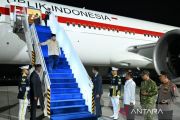 Prabowo tiba di Tanah Air usai kunjungan ke Vladivostok Rusia