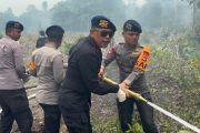 Dansat Brimob Kaltara pimpin pendinginan untuk pastikan karhutla padam