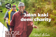 Frans Lumentut berjalan kaki demi charity (1)