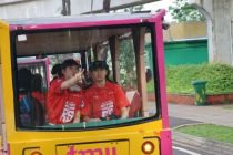 Tim Bola Voli Red Sparks Eksplor Kota Jakarta Bersama Bank DKI dan JXB