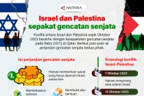 Israel dan Palestina sepakat gencatan senjata