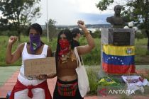 Ratusan warga Brasil protes menentang intervensi AS di Venezuela