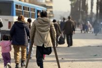 Warga Aleppo mengungsi akibat bentrokan antara tentara Suriah dan SDF