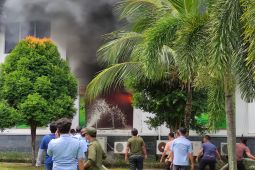 Gedung DPRD Batam kebakaran akibat korsleting listrik