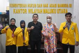 Mahasiswa Unkhair Ternate akhiri program magang di Kanwil Kemenkum Malut