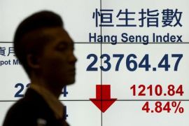 Bursa saham Hong Kong dibuka turun 1,15 persen