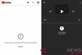 Youtube sempat alami gangguan pagi ini