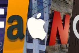 Wall Street kembali jatuh, saham-saham teknologi rontok