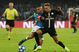 Liga Champion - Napoli vs Paris St Germain