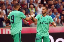 Hazard buka rekening golnya di Real Madrid