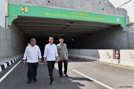 Presiden Jokowi resmikan "underpass" Bandara Internasional Yogyakarta