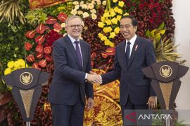 Presiden Jokowi menerima kunjungan kenegaraan PM Australia Anthony Albanese