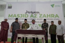 Peresmian Masjid Az-Zahra bersama Wakil Bupati Lampung Utara