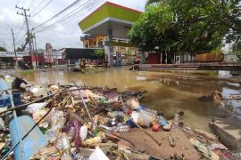 Ratusan warga Palembang terdampak banjir Sungai Bendung
