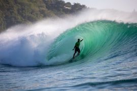 Peserta Rip Curl Cup bersiap ikuti kompetisi Padang Padang tahun depan