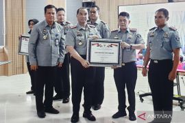 Tujuh BUPT Kemenkumham Sumsel raih penghargaan pelayanan berbasis HAM