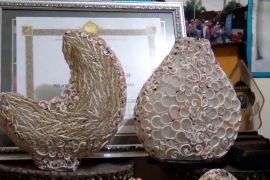 Kerajinan limbah kerang Serangan tembus pasar global
