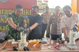 Polresta Pangkalpinang musnahkan 3.949,83 gram sabu senilai Rp4 miliar