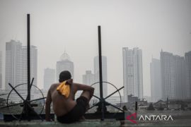 Senin pagi, kualitas udara Jakarta terburuk kelima di dunia