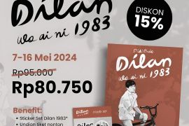 Pidi Baiq rilis novel "Dilan 1983 Wo Ai Ni"