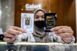 Harga emas UBS, Galeri24, dan Antam di Pegadaian hari ini stabil
