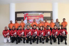 Pelepasan Tim Karate Polda Kaltara untuk Kejuaraan Karate Kapolri Cup 2024