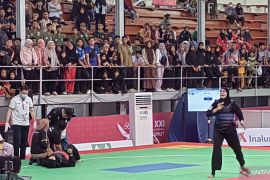 Pesilat putri Babel Atika Sani amankan emas usai kalahkan Jabar
