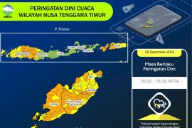 BMKG ingatkan warga NTT waspada hujan lebat dan petir disertai angin