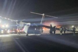 Mesin pesawat Air Canada terbakar saat mendarat di Bandara Halifax