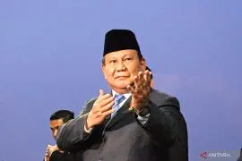 Prabowo pose silat puas pada kerja sama bidang pertahanan dengan Turki