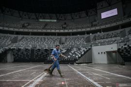 Pencahayaan Indonesia Arena siap untuk Kejuaraan Dunia Senam 2025