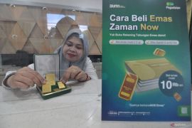 Harga tiga produk emas di Pegadaian hari ini stabil