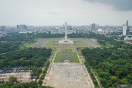 Kualitas udara Jakarta pagi ini kembali tak sehat