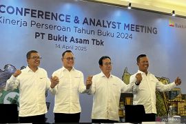 Ekspor naik 30 persen, Bukit Asam cetak laba bersih Rp5,1 triliun