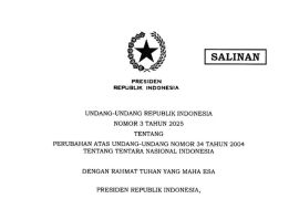 Terpopuler, Prabowo teken UU TNI hingga klarifikasi Taman Safari
