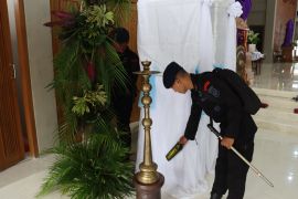 Tim Gegana sterilisasi dua gereja di Bantul jelang Paskah