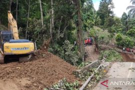 Pemkab Donggala perbaiki jalan putus di Desa Powelua Banawa Tengah