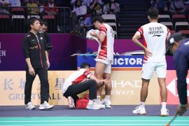Daniel Marthin keluhkan lutut setelah bawa Indonesia kalahkan Denmark
