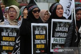 Unjuk rasa hentikan kekejaman Israel terhadap warga Gaza