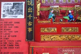 Pertunjukan wayang potehi di Tulungagung
