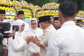 Prabowo melayat Bapak Pencak Silat Dunia, Eddie Marzuki, di TMII