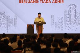 Disumpah dengan UUD '45, Prabowo bertekad jalankan pemerintahan bersih