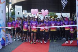 Pertama di Jawa Tengah, lomba lari di dalam mal