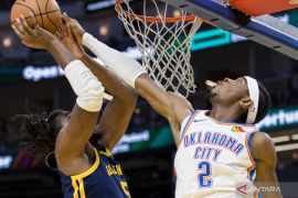 Thunder tundukkan Pacers untuk samakan kedudukan di Final NBA